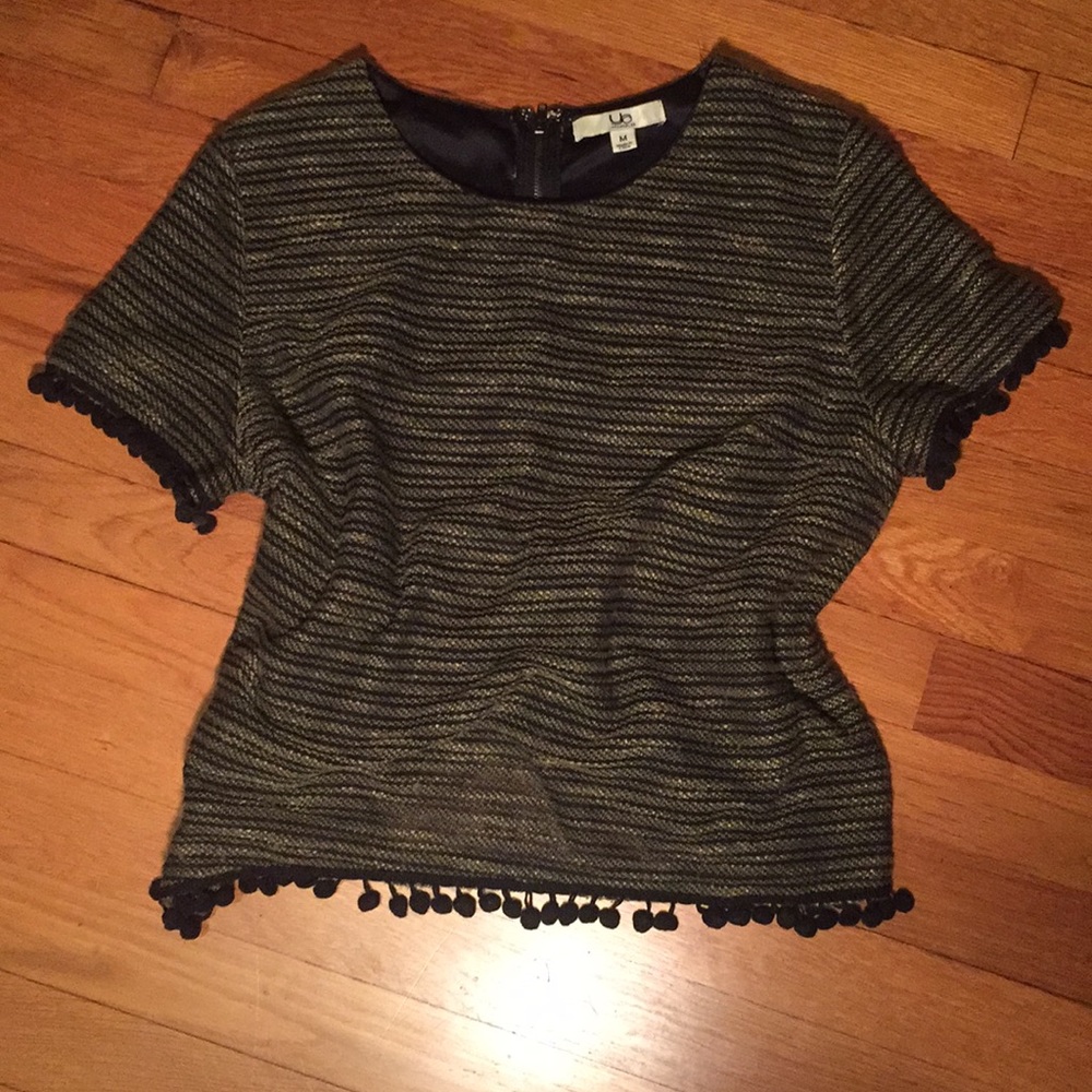 Ya top size M with ball/tassel detail